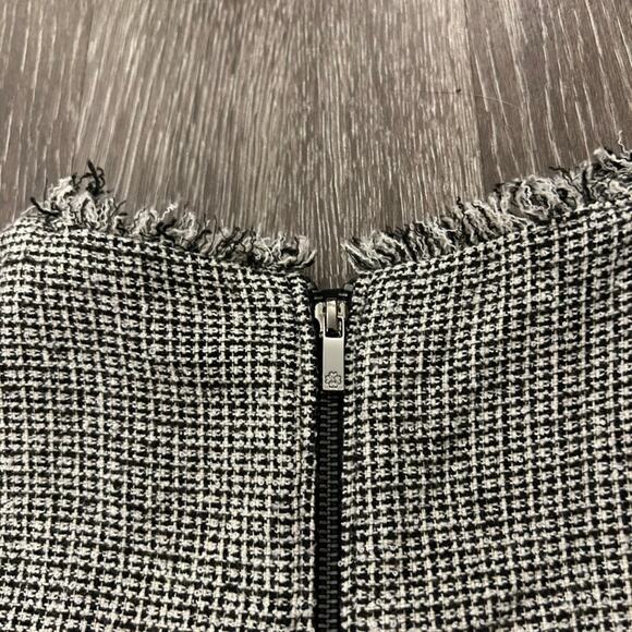 EUC L.K. Bennett London DR Nessa Black Cream Tweed Shift Dress Size 4 Wool EUC - Picture 11 of 14